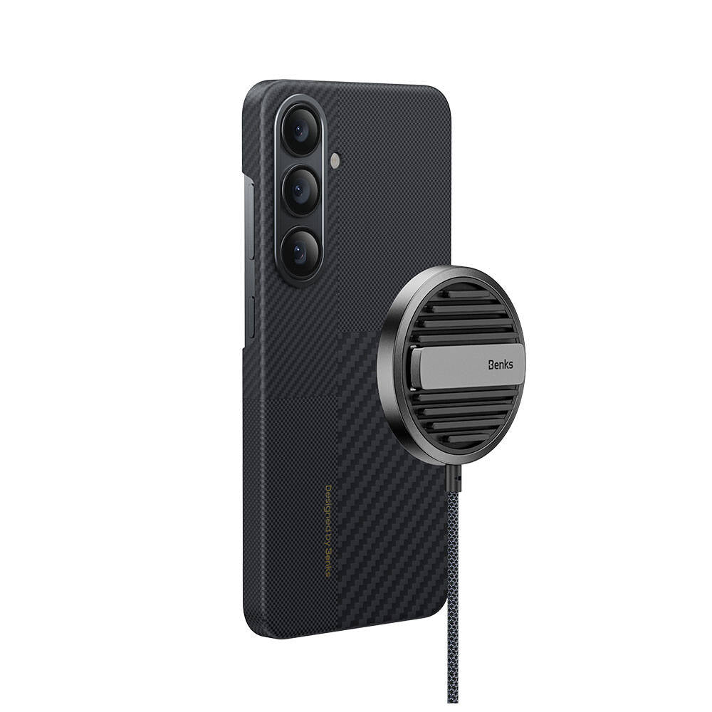 Benks Montage ArmorAir Galaxy S25 Plus M-safe Karbon Fiber Kevlar Telefon Kılıfı Benks Montage ArmorAir Galaxy S25 Plus M-safe Karbon Fiber Kevlar Telefon Kılıfı